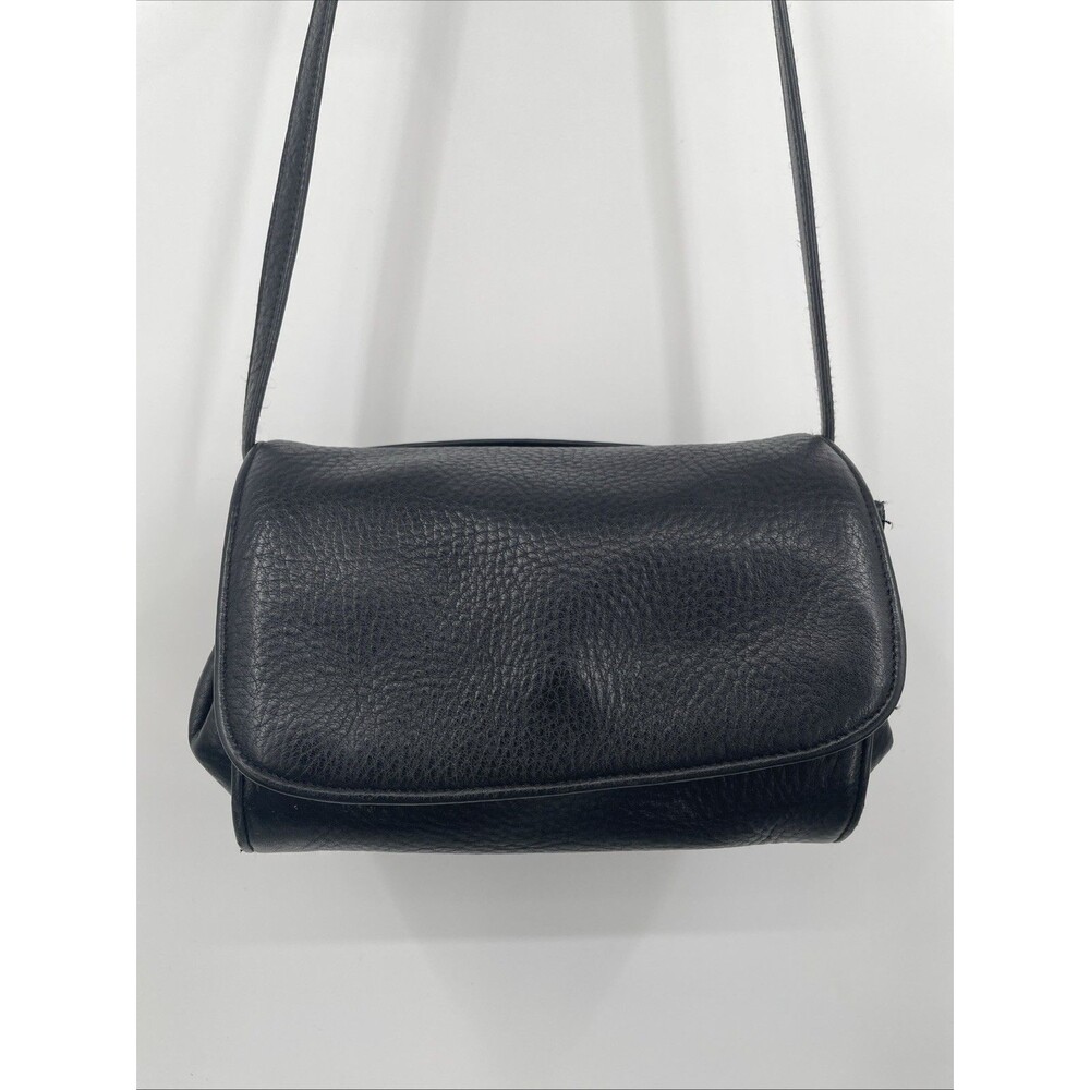 Vintage Stone Mountain Black Mini Crossbody Leather Purse